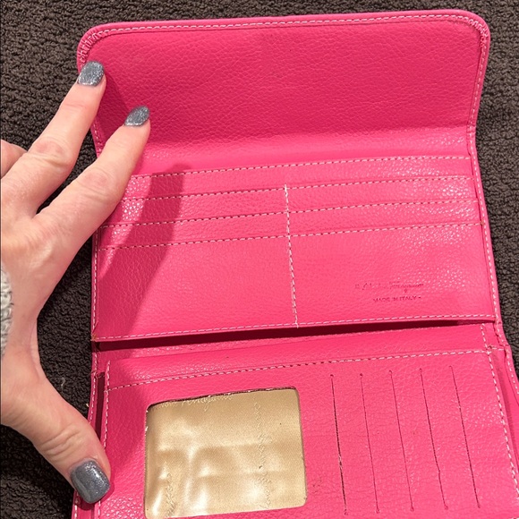 Salvatore Ferragamo Pink Leather Clutch Women’s Long Wallet - Picture 2 of 13